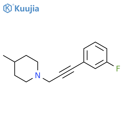 Piperidine, 1-[3-(3-fluorophenyl)-2-propynyl]-4-methyl- structure
