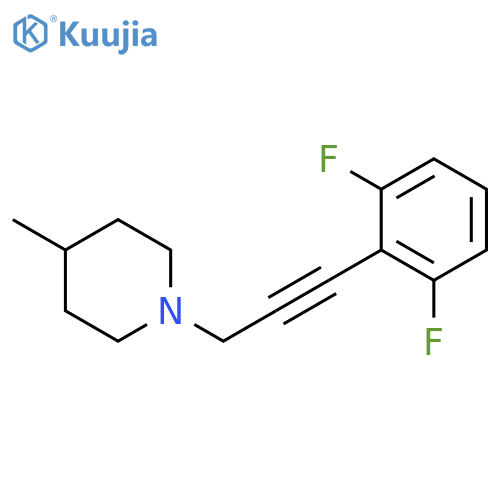 Piperidine, 1-[3-(2,6-difluorophenyl)-2-propynyl]-4-methyl- structure