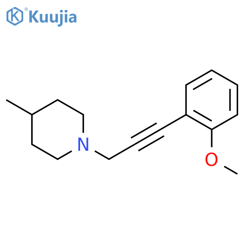 Piperidine, 1-[3-(2-methoxyphenyl)-2-propynyl]-4-methyl- structure