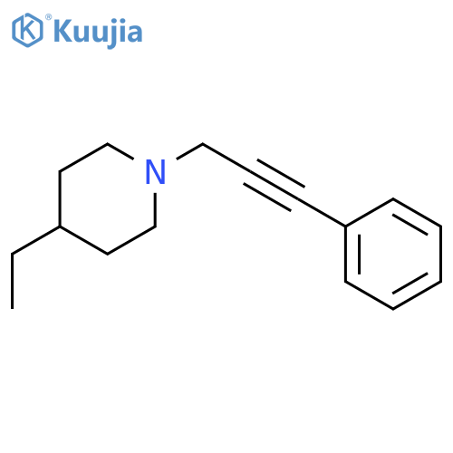 Piperidine, 4-ethyl-1-(3-phenyl-2-propynyl)- (9CI) structure