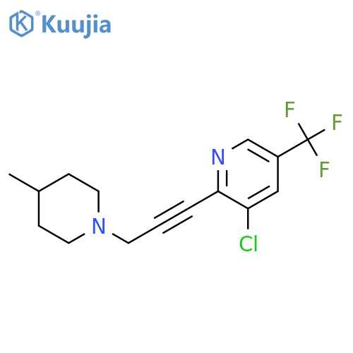 Pyridine,3-chloro-2-[3-(4-methyl-1-piperidinyl)-1-propynyl]-5-(trifluoromethyl)- structure