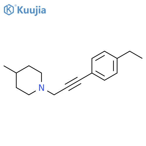 Piperidine, 1-[3-(4-ethylphenyl)-2-propynyl]-4-methyl- structure