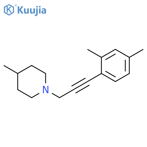 Piperidine, 1-[3-(2,4-dimethylphenyl)-2-propynyl]-4-methyl- structure