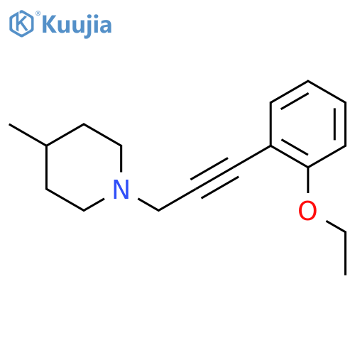 Piperidine, 1-[3-(2-ethoxyphenyl)-2-propynyl]-4-methyl- structure