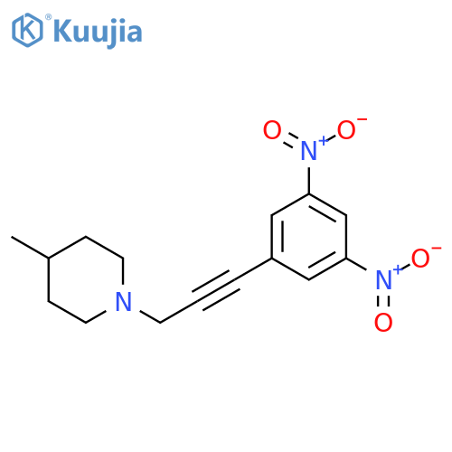 Piperidine, 1-[3-(3,5-dinitrophenyl)-2-propynyl]-4-methyl- structure