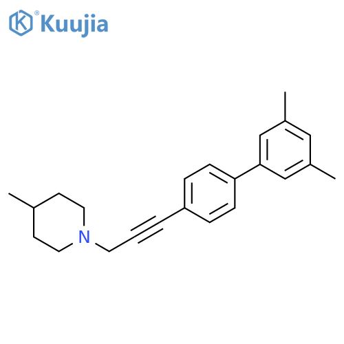 Piperidine, 1-[3-(3',5'-dimethyl[1,1'-biphenyl]-4-yl)-2-propynyl]-4-methyl- structure