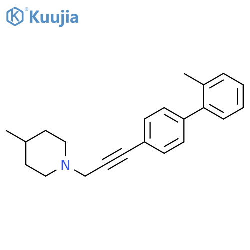 Piperidine, 4-methyl-1-[3-(2'-methyl[1,1'-biphenyl]-4-yl)-2-propynyl]- structure