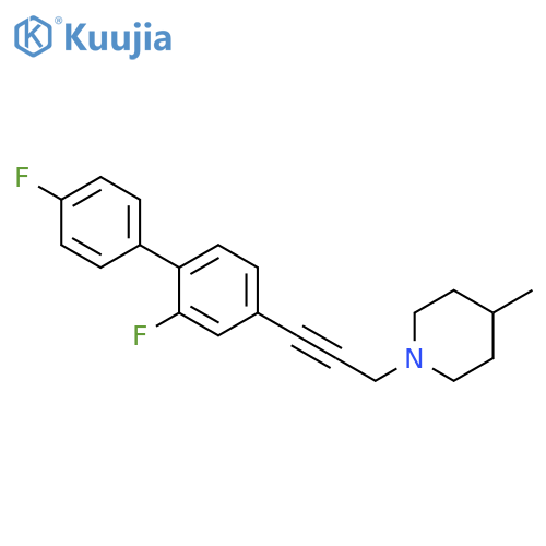 PIPERIDINE, 1-[3-(2,4'-DIFLUORO[1,1'-BIPHENYL]-4-YL)-2-PROPYNYL]-4-METHYL- structure
