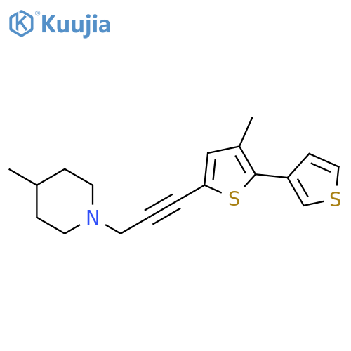Piperidine, 4-methyl-1-[3-(3-methyl[2,3'-bithiophen]-5-yl)-2-propynyl]- structure
