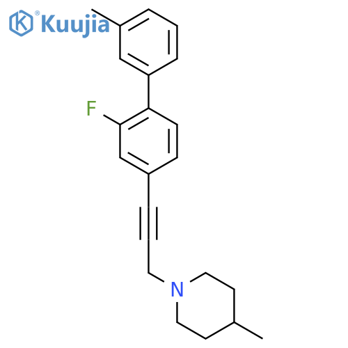 Piperidine,1-[3-(2-fluoro-3'-methyl[1,1'-biphenyl]-4-yl)-2-propynyl]-4-methyl- structure