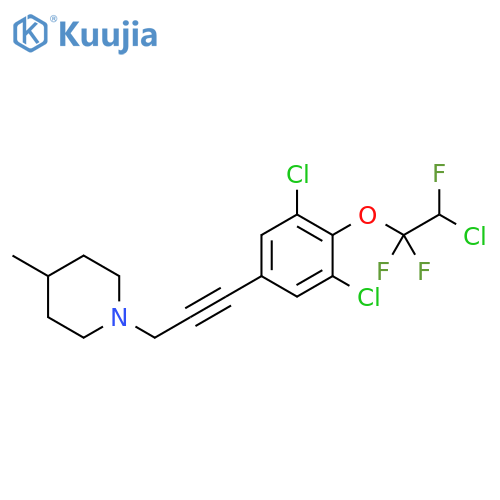 Piperidine,1-[3-[3,5-dichloro-4-(2-chloro-1,1,2-trifluoroethoxy)phenyl]-2-propynyl]-4-methyl- structure