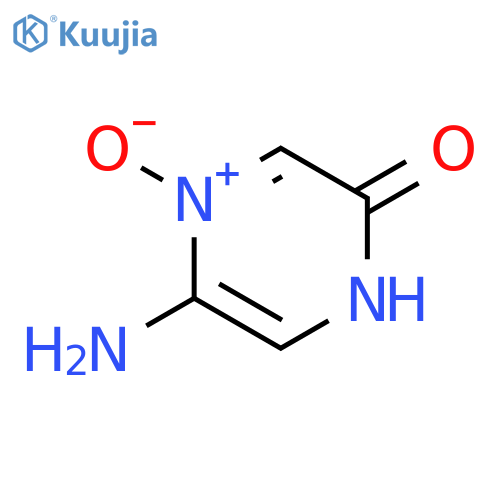 2(1H)-Pyrazinone, 5-amino-, 4-oxide (9CI); structure