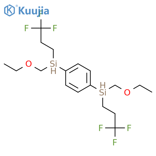 Silane, 1,4-phenylenebis[ethoxymethyl(3,3,3-trifluoropropyl)- structure