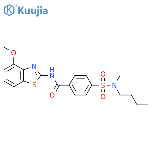4-butyl(methyl)sulfamoyl-N-(4-methoxy-1,3-benzothiazol-2-yl)benzamide structure