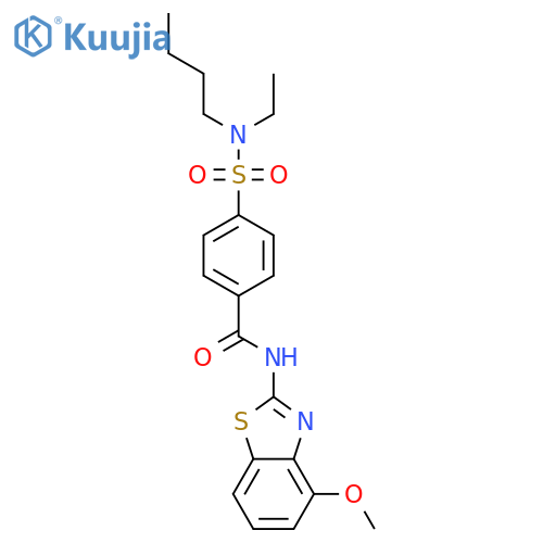 4-butyl(ethyl)sulfamoyl-N-(4-methoxy-1,3-benzothiazol-2-yl)benzamide structure
