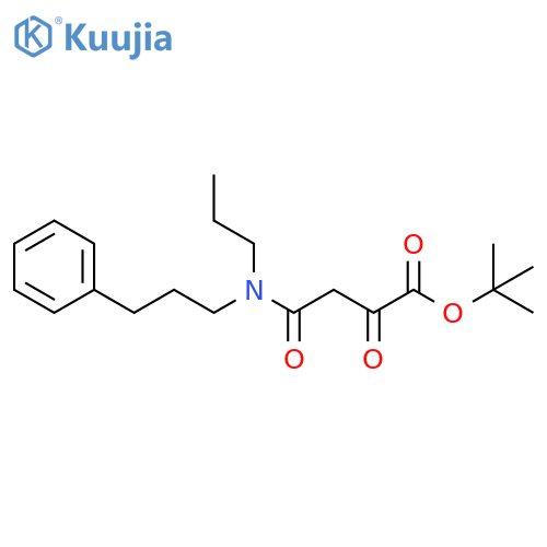 Butanoic acid, 2,4-dioxo-4-[(3-phenylpropyl)propylamino]-,1,1-dimethylethyl ester structure