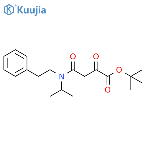 Butanoic acid, 4-[(1-methylethyl)(2-phenylethyl)amino]-2,4-dioxo-,1,1-dimethylethyl ester structure