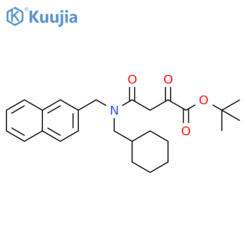 Butanoic acid,4-[(cyclohexylmethyl)(2-naphthalenylmethyl)amino]-2,4-dioxo-,1,1-dimethylethyl ester structure