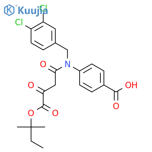 Benzoic acid,4-[[(3,4-dichlorophenyl)methyl][4-(1,1-dimethylpropoxy)-1,3,4-trioxobutyl]amino]- structure