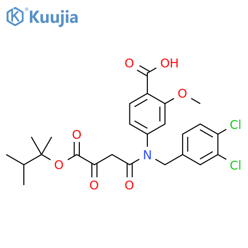 Benzoic acid,4-[[(3,4-dichlorophenyl)methyl][1,3,4-trioxo-4-(1,1,2-trimethylpropoxy)butyl]amino]-2-methoxy- structure