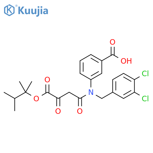 Benzoic acid,3-[[(3,4-dichlorophenyl)methyl][1,3,4-trioxo-4-(1,1,2-trimethylpropoxy)butyl]amino]- structure