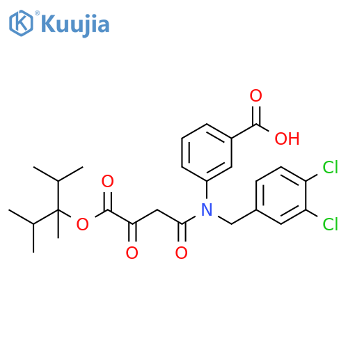 Benzoic acid,3-[[(3,4-dichlorophenyl)methyl][4-[1,2-dimethyl-1-(1-methylethyl)propoxy]-1,3,4-trioxobutyl]amino]- structure