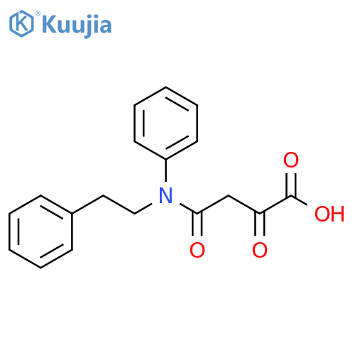 Butanoic acid, 2,4-dioxo-4-[phenyl(2-phenylethyl)amino]- structure