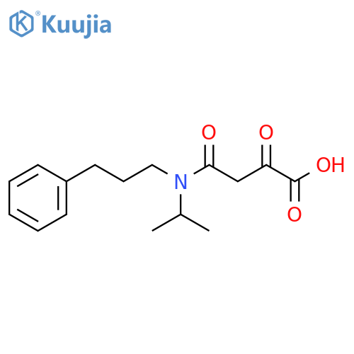 Butanoic acid, 4-[(1-methylethyl)(3-phenylpropyl)amino]-2,4-dioxo- structure