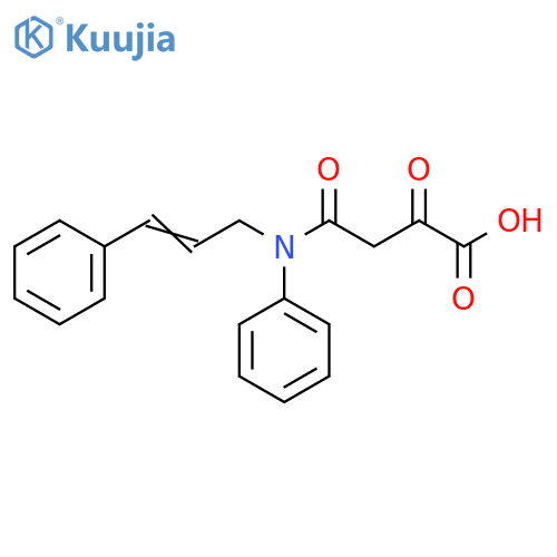 Butanoic acid, 2,4-dioxo-4-[phenyl(3-phenyl-2-propenyl)amino]- structure