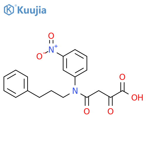 Butanoic acid, 4-[(3-nitrophenyl)(3-phenylpropyl)amino]-2,4-dioxo- structure