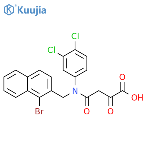 Butanoic acid,4-[[(1-bromo-2-naphthalenyl)methyl](3,4-dichlorophenyl)amino]-2,4-dioxo- structure