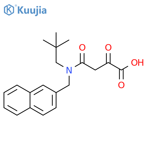 Butanoic acid,4-[(2,2-dimethylpropyl)(2-naphthalenylmethyl)amino]-2,4-dioxo- structure