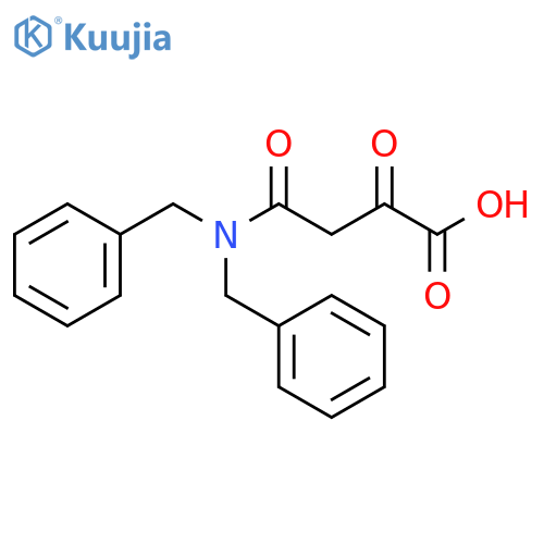 Butanoic acid, 4-[bis(phenylmethyl)amino]-2,4-dioxo- structure