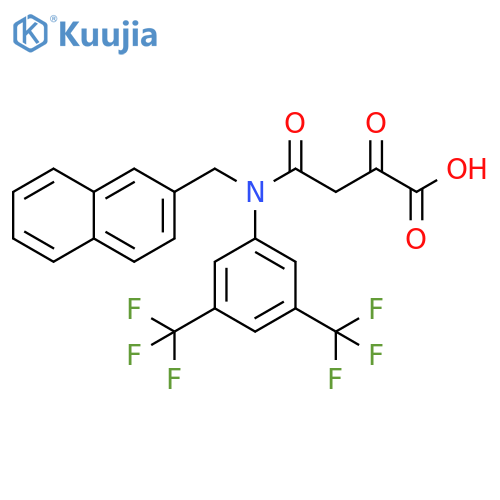 Butanoic acid,4-[[3,5-bis(trifluoromethyl)phenyl](2-naphthalenylmethyl)amino]-2,4-dioxo- structure
