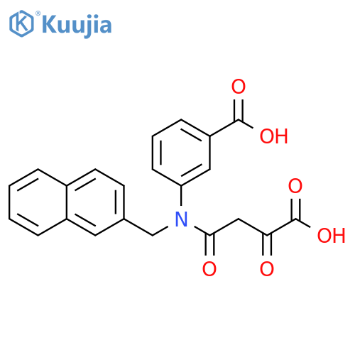 Benzoic acid,3-[(3-carboxy-1,3-dioxopropyl)(2-naphthalenylmethyl)amino]- structure