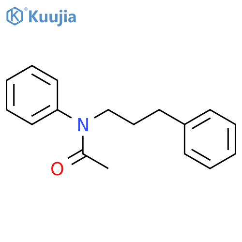 Acetamide, N-phenyl-N-(3-phenylpropyl)- structure