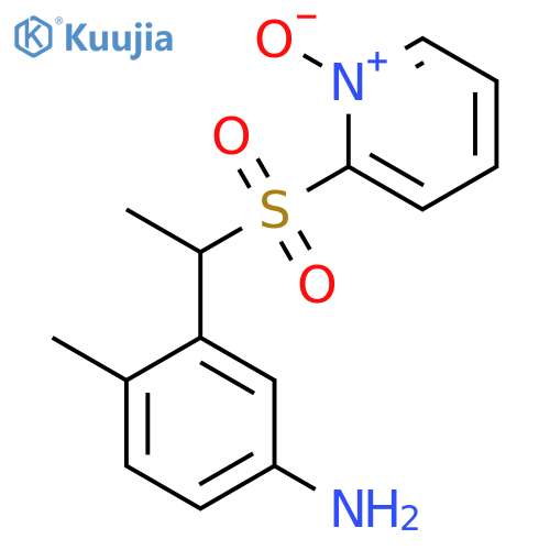 BENZENAMINE, 4-METHYL-3-[1-[(1-OXIDO-2-PYRIDINYL)SULFONYL]ETHYL]- structure
