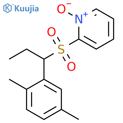 Pyridine, 2-[[1-(2,5-dimethylphenyl)propyl]sulfonyl]-, 1-oxide structure