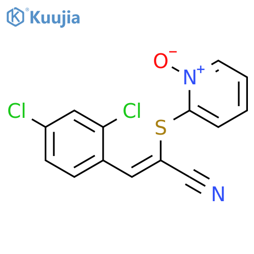 2-Propenenitrile, 3-(2,4-dichlorophenyl)-2-[(1-oxido-2-pyridinyl)thio]- structure