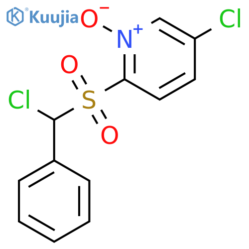Pyridine, 5-chloro-2-[(chlorophenylmethyl)sulfonyl]-, 1-oxide structure
