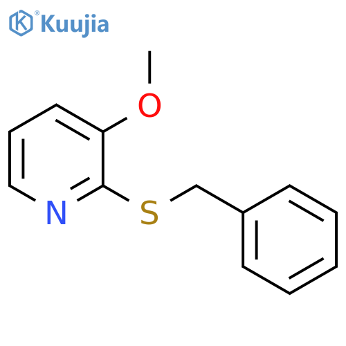 PYRIDINE, 3-METHOXY-2-[(PHENYLMETHYL)THIO]- structure