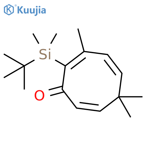 2,4,7-Cyclooctatrien-1-one,2-[(1,1-dimethylethyl)dimethylsilyl]-3,6,6-trimethyl- structure