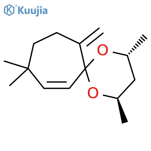 1,5-Dioxaspiro[5.6]dodec-7-ene, 2,4,9,9-tetramethyl-12-methylene-,(2R,4R)- structure