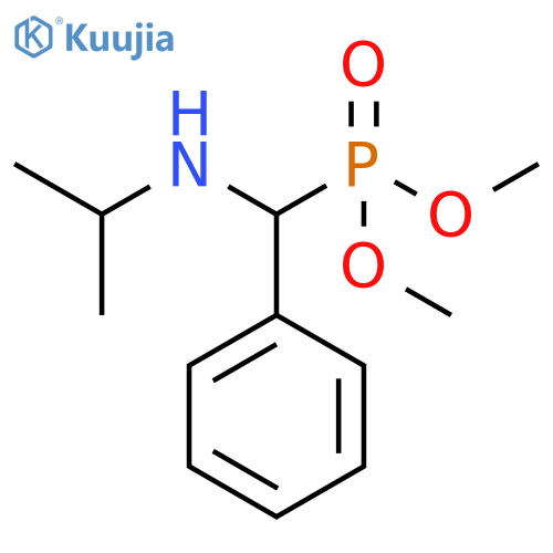 Phosphonic acid, [[(1-methylethyl)amino]phenylmethyl]-, dimethyl ester structure