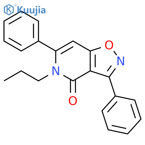 Isoxazolo[4,5-c]pyridin-4(5H)-one, 3,6-diphenyl-5-propyl- structure