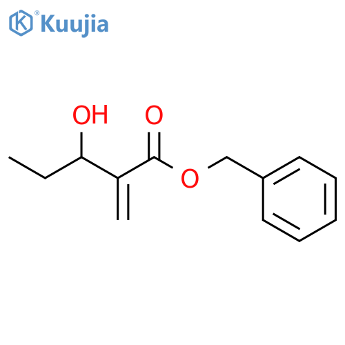 Pentanoic acid, 3-hydroxy-2-methylene-, phenylmethyl ester, (3S)- structure