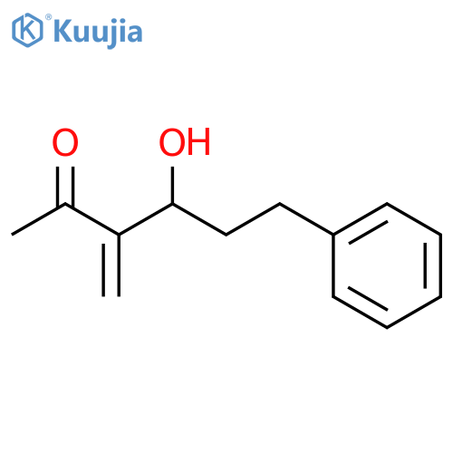 2-Hexanone, 4-hydroxy-3-methylene-6-phenyl-, (4R)- structure