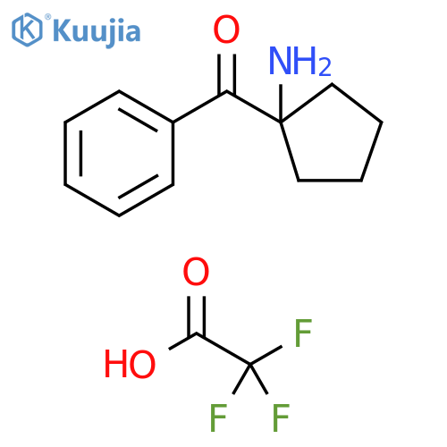Methanone, (1-aminocyclopentyl)phenyl-, trifluoroacetate structure