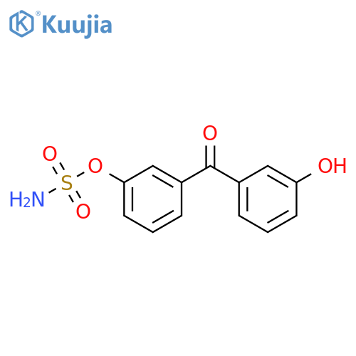 Sulfamic acid, 3-(3-hydroxybenzoyl)phenyl ester structure