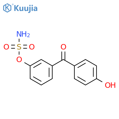 Sulfamic acid, 3-(4-hydroxybenzoyl)phenyl ester structure
